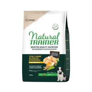 Trainer Natural Selected Quality Nutrition Pollo 2,5kg Crocchette Cani M/M Puppy e Junior
