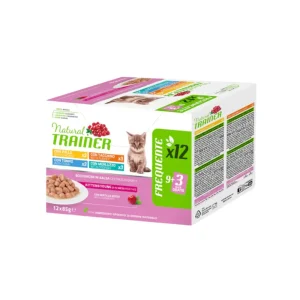 Trainer Kitten Bocconcini Pollo, Merluzzo, Tonno e Tacchino Multipack 12x85g Gattini