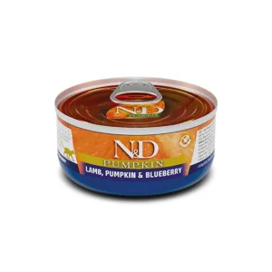 Farmina N&D Pumpkin Agnello zucca Mirtillo Lattina 70g Gatti Adulti