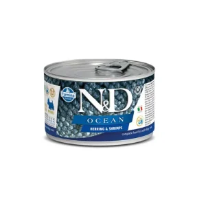 Farmina N&D Ocean Aringa e Gamberetti 140g Lattina Cani Mini Adult