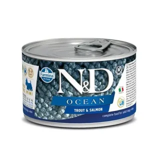Farmina N&D Ocean Trota e Salmone 140g Lattina Cani Mini Adult