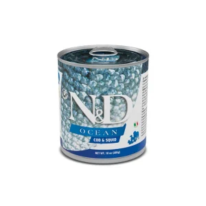 Farmina N&D Ocean Merluzzo e Calamari 285g Lattina Cani Adult