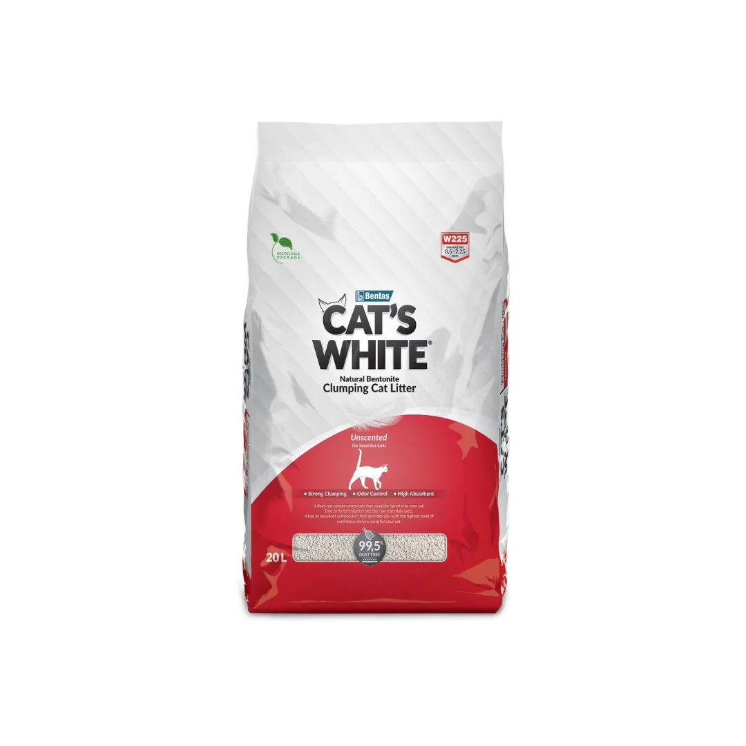 Cat's White Naturale Lettiera Agglomerante 20l Gatti e Gattini