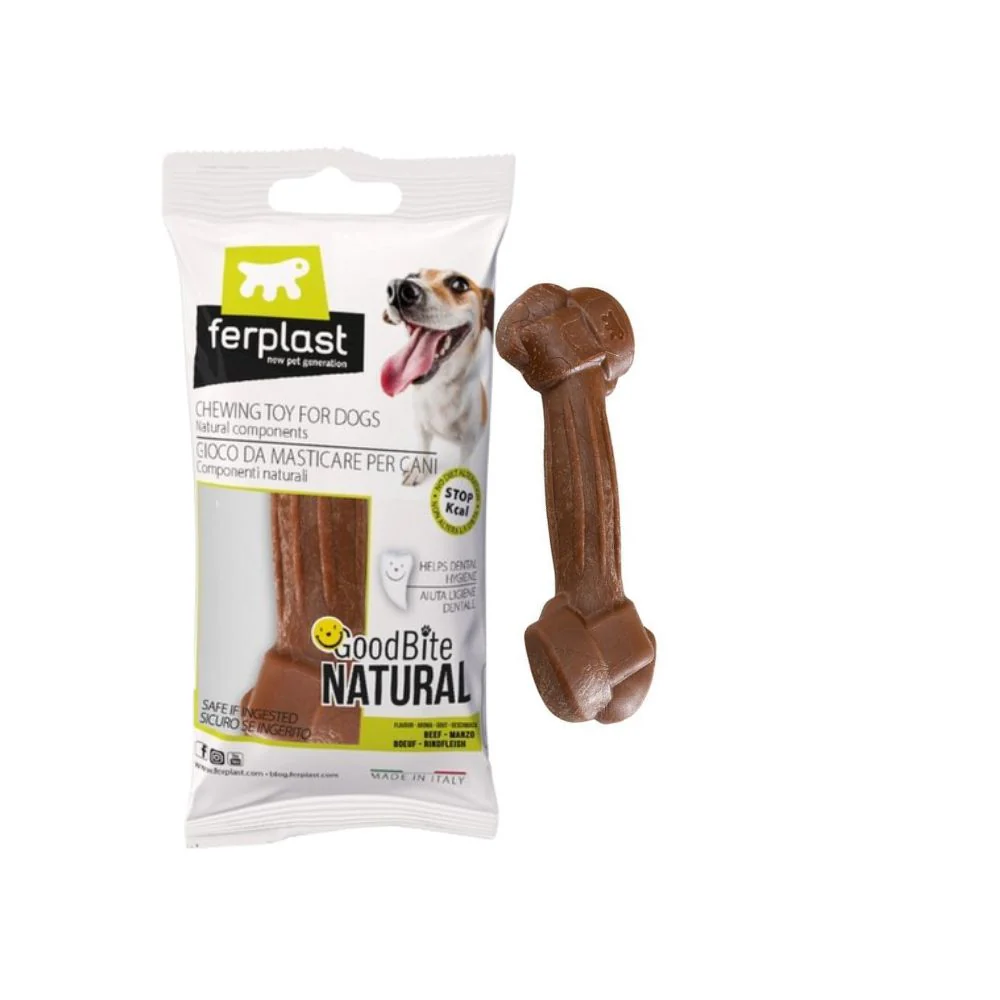 Ferplast GOODBITE NATURAL Bone Manzo M Gioco per Cani 1pz 70g - immagine 2