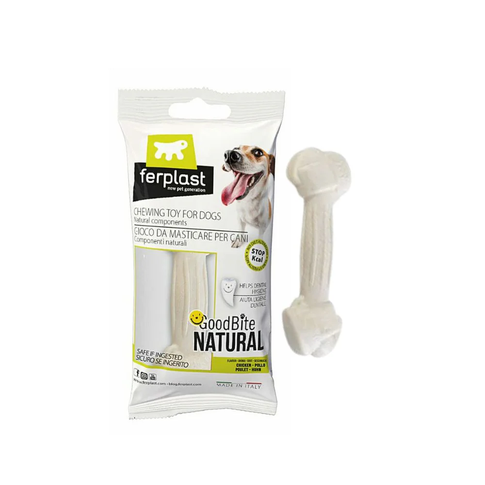 Ferplast GOODBITE NATURAL Bone Pollo XS Gioco per Cani 2pz 30g - immagine 2