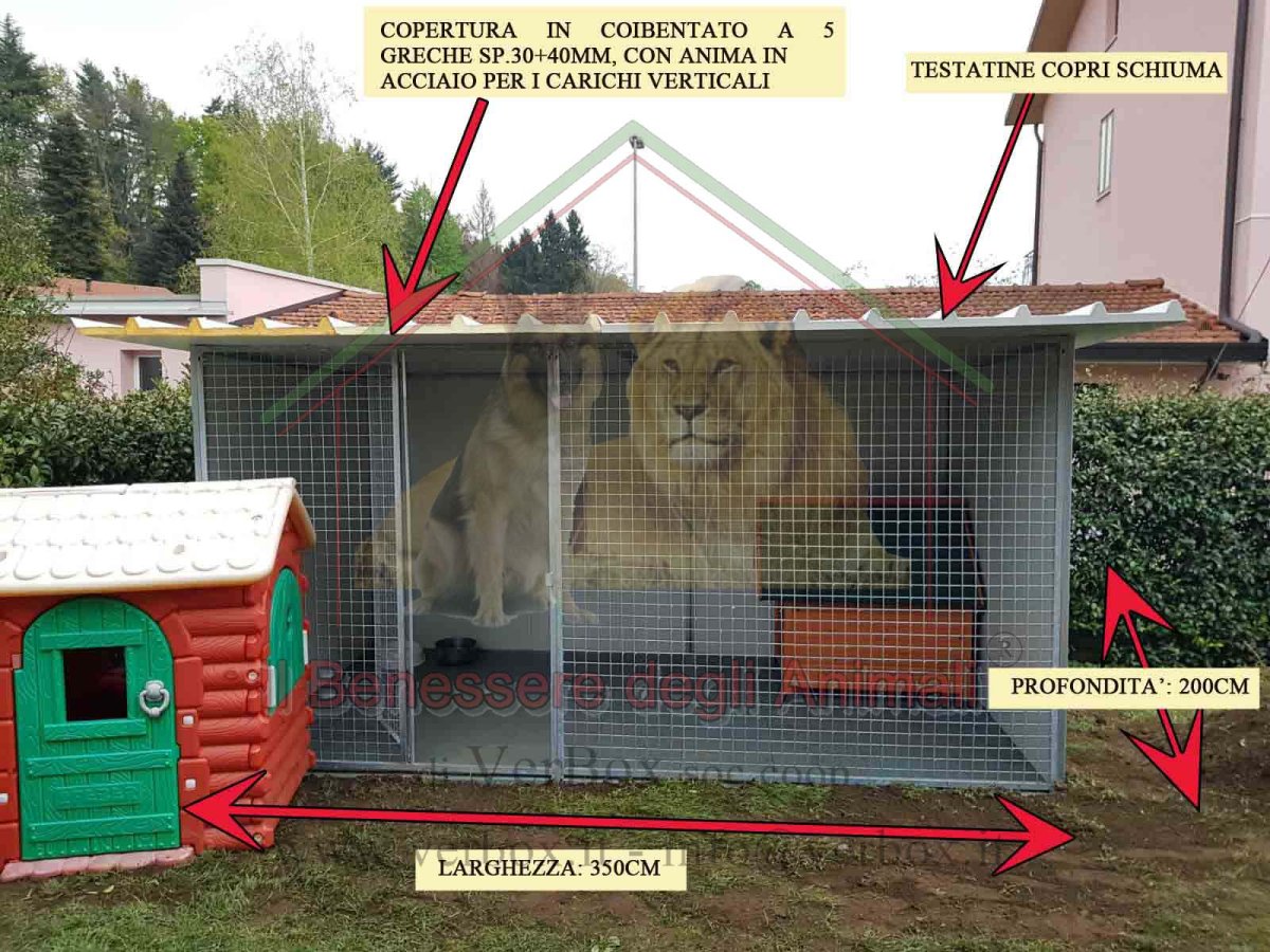 BOX PER CANI L350xP200xH184 - immagine 2