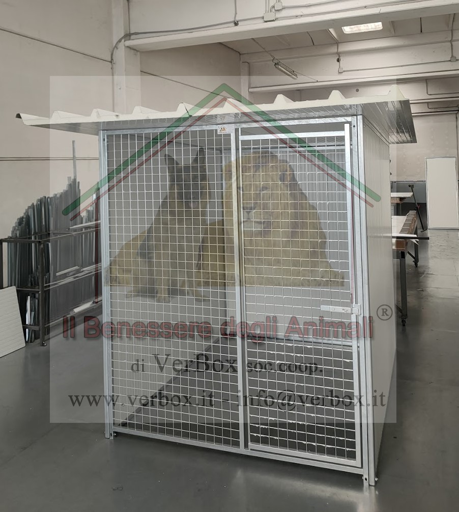 BOX PER CANI L150xP200xH184 box coibentato - immagine 2