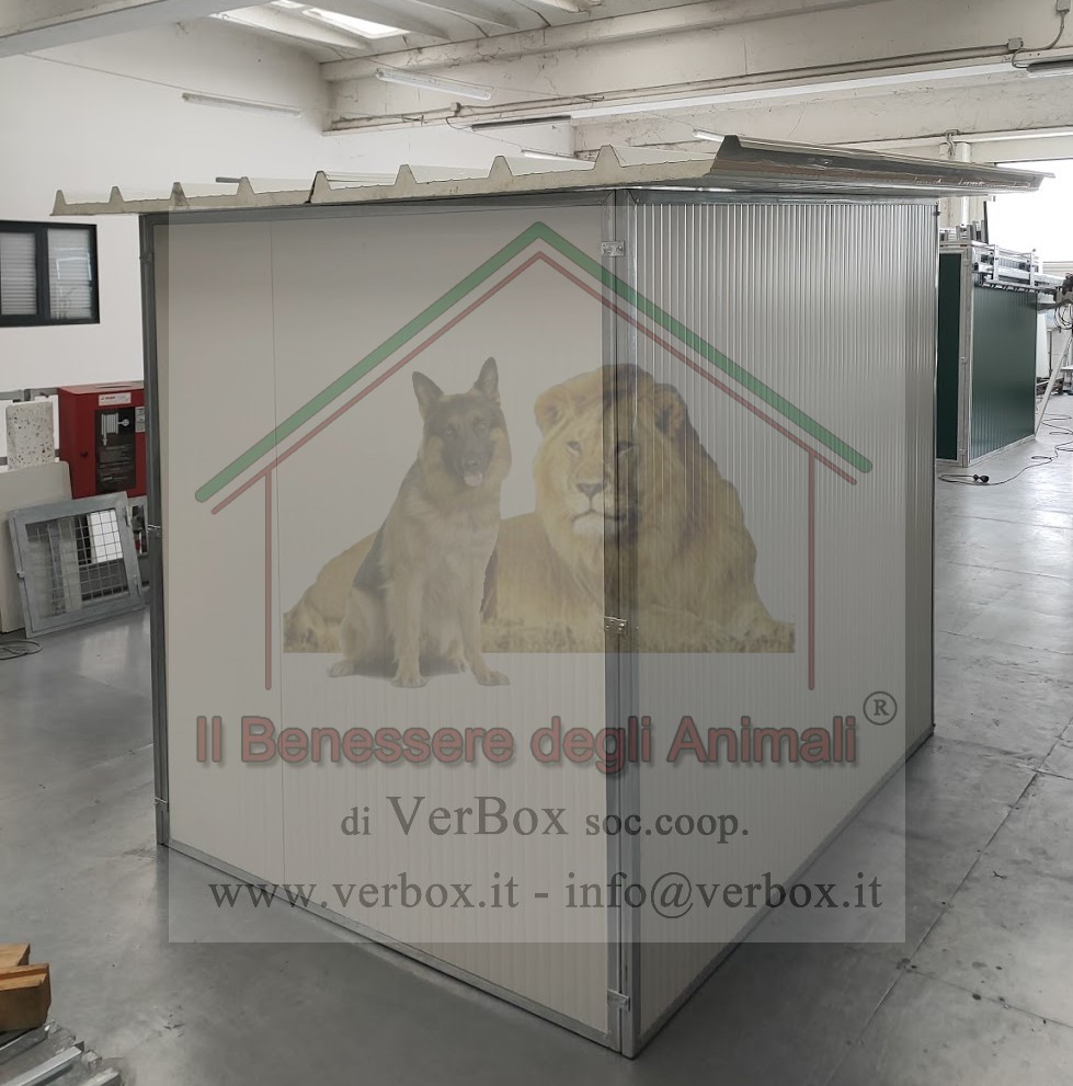 BOX PER CANI L150xP200xH184 box coibentato - immagine 3