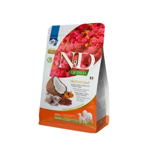Farmina N&D Quinoa Skin & Coat Aringa 2,5kg Crocchette Cani Medium Maxi Adult