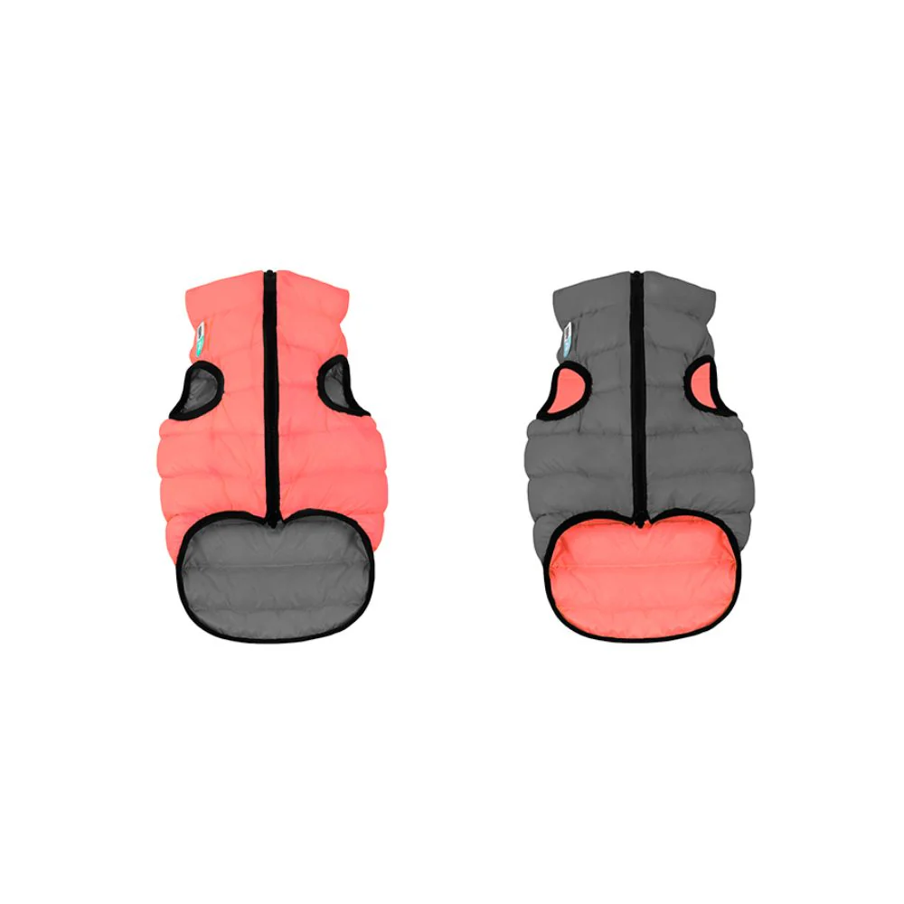 AiryVest Piumino Revers Corallo/Grigio M45 cm per Cani