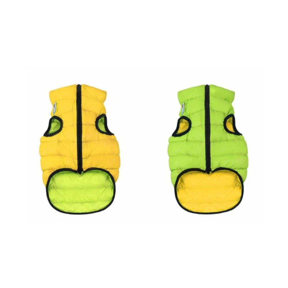 AiryVest Piumino Revers Giallo/Lime S30 cm per Cani