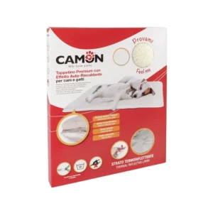 Camon Tappetino con effetto auto-riscaldante 90x64cm per Cani e Gatti
