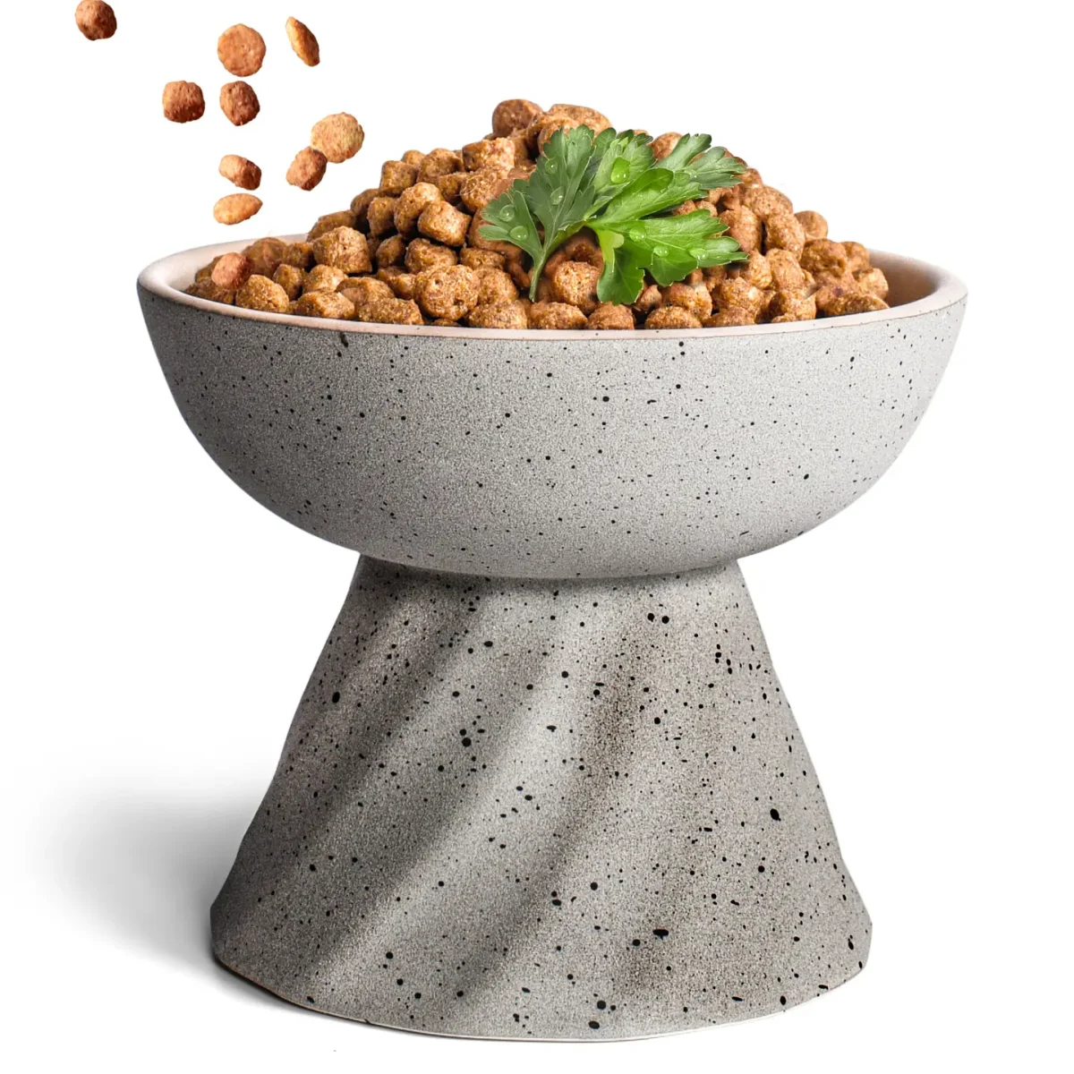 Ne&No - ciotola rialzata in ceramica per gatti effetto pietra - immagine 2