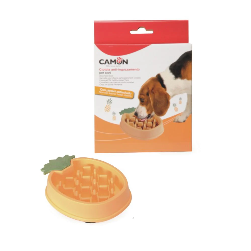 Camon Ciotola Ananas anti-ingozzamento Slow Eating per Cani