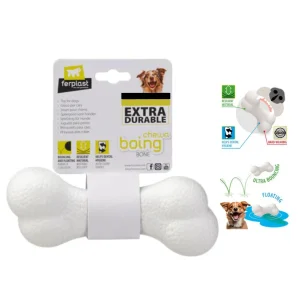 Ferplast CHEWA BOING BONE Osso Bianco Mis. M Gioco per Cani
