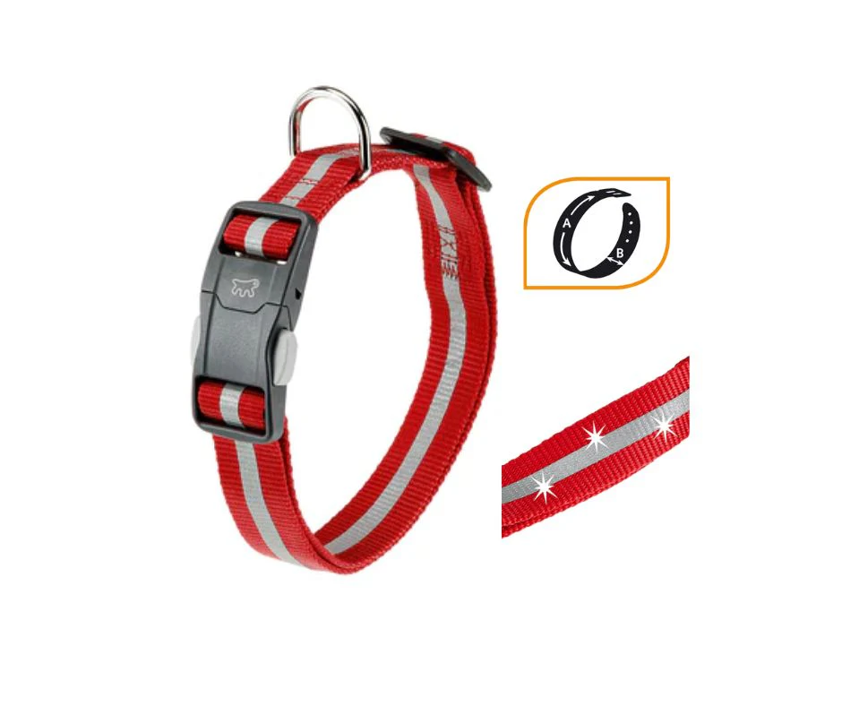 Ferplast Club Reflex Collare Rosso C15/44 per Cani