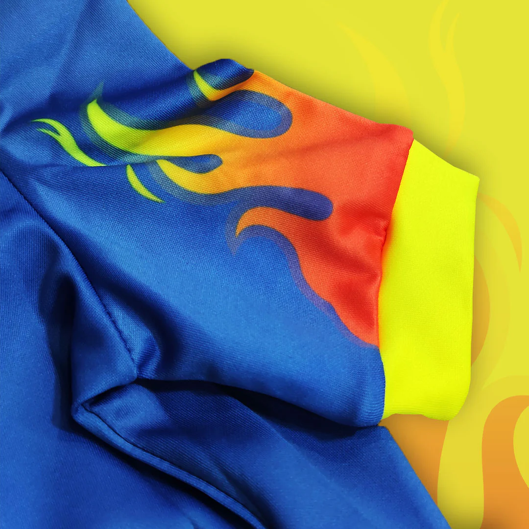 Felpa con cappuccio FIRE - con zip e maniche - immagine 8