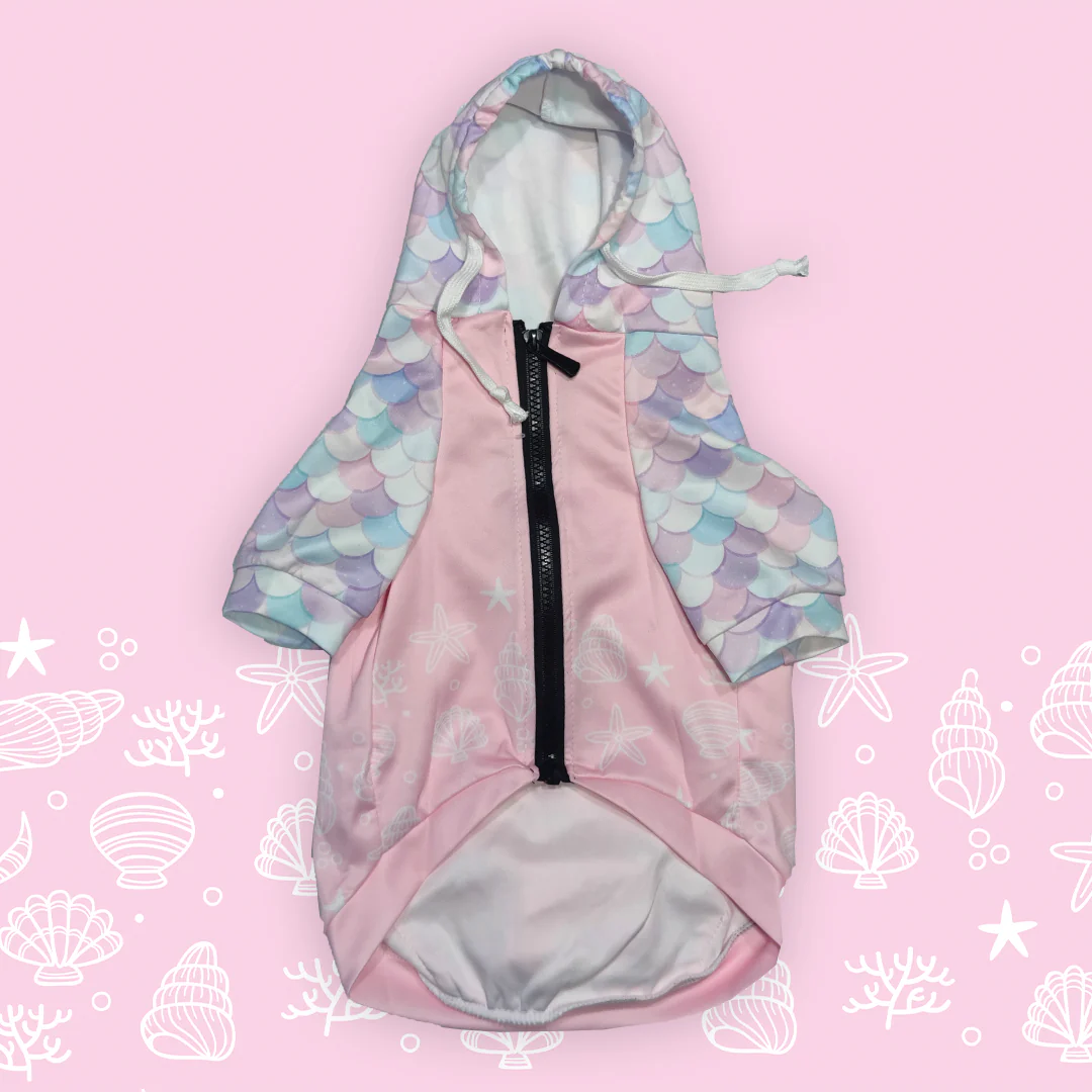 Felpa con cappuccio Little Mermaid - con zip e maniche - immagine 5