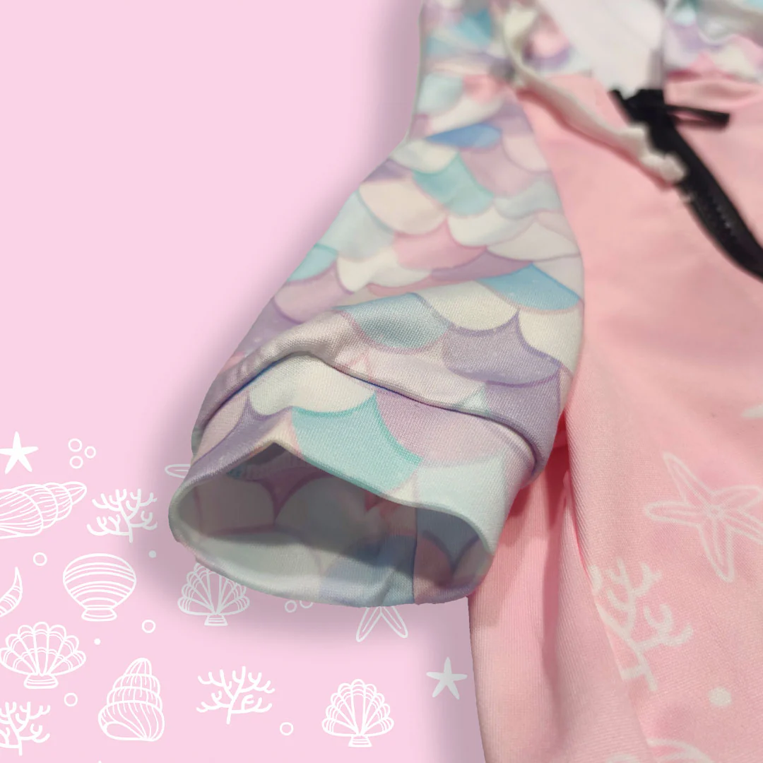 Felpa con cappuccio Little Mermaid - con zip e maniche - immagine 6