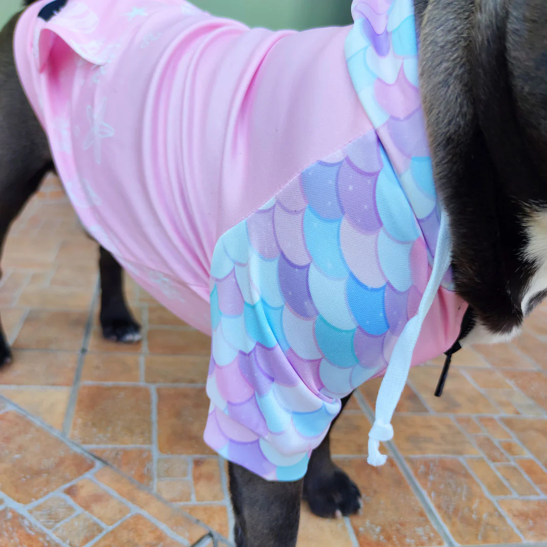 Felpa con cappuccio Little Mermaid - con zip e maniche - immagine 7