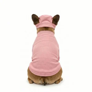 Maglietta aderente con cuffia in cotone - streetwear - rosa