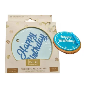 DelìPet Torta Azzurra Happy Birthday Snack Cane 110g